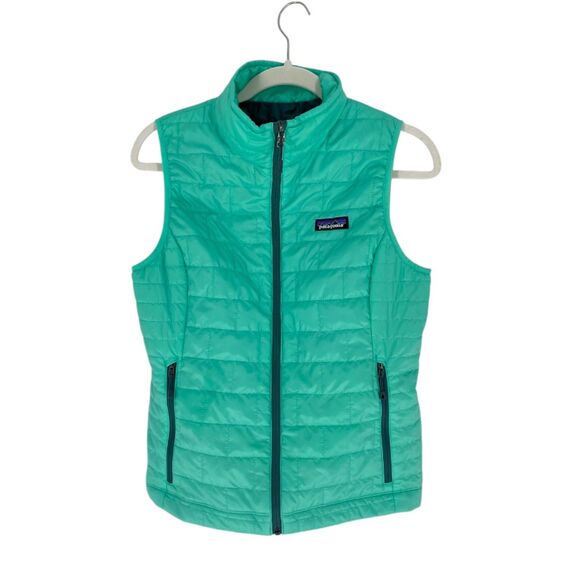 Patagonia Jackets & Blazers - Patagonia Nano Puff Vest Quilted Puffer Green Women's Small